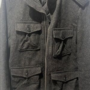 Men's Black Wool Jacket